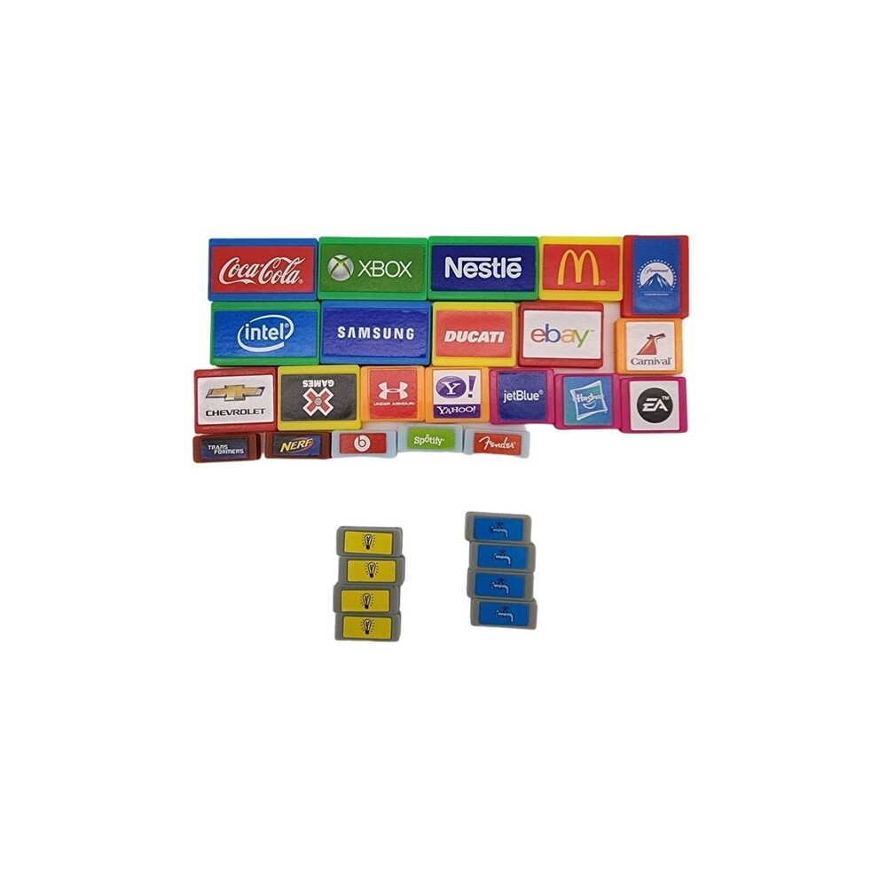 Monopoly Empire 2013 Board Game Replacement Parts Billboards Office Tiles Lot